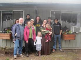 planting flowers for the elderly patients at The Good Samaritan nursing home.